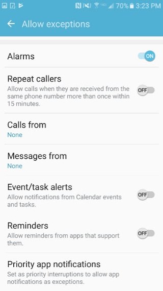 Employee Mobile App Alerts Settings