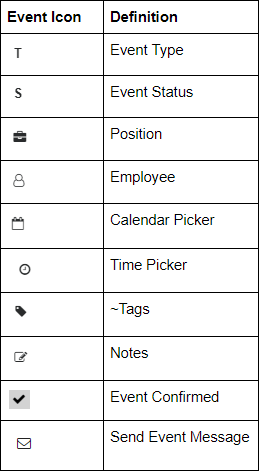 Employee Scheduling Software Icons