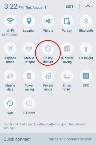 Mobile App Do Not Disturb