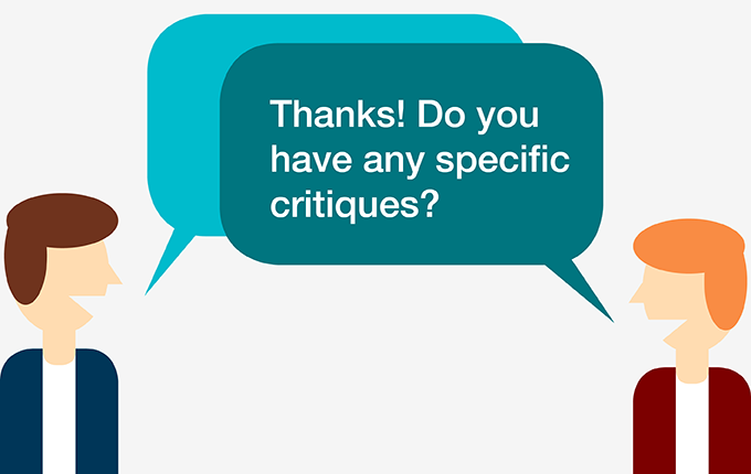 Effective constructive criticism is specific, not general