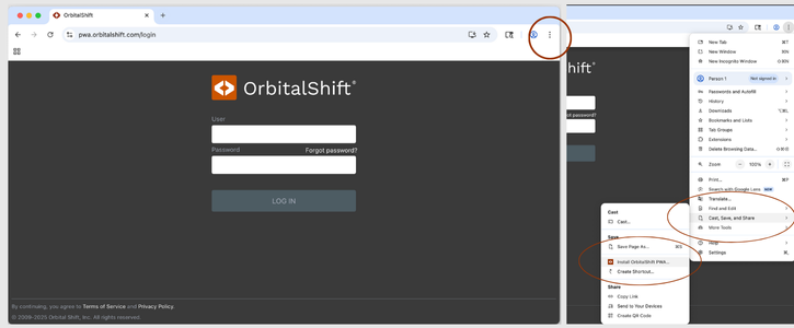 Orbital Shift Installation on Laptop