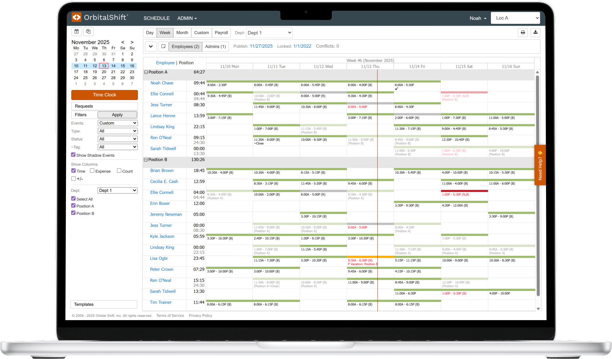 Employee Scheduling Software