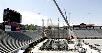 Paul McCartney Concert Setup in Missoula, Montana