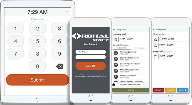 Mobile Scheduling Time Clock Apps Orbital Shift