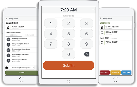 Accurate employee time tracking with the Punch Clock app