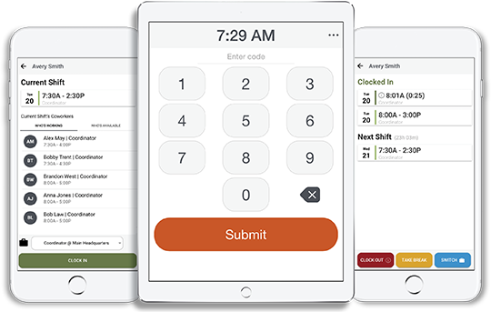 Accurate employee time tracking with the Punch Clock app